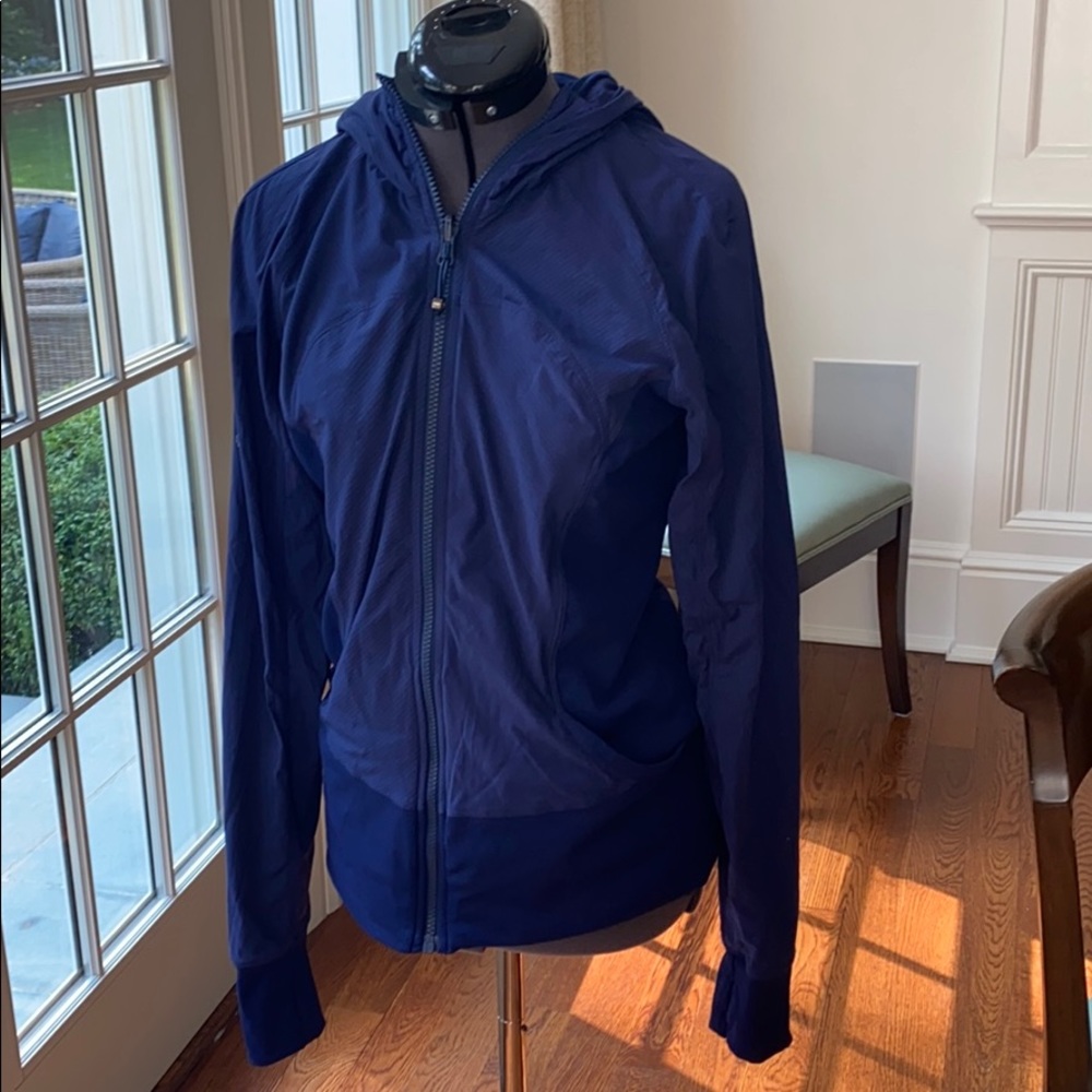 Blue purple wind jacket with hood lululemon